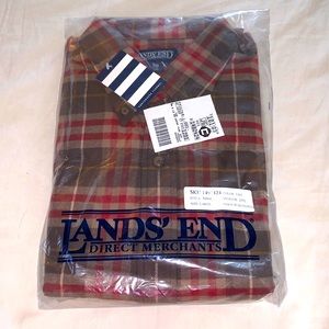 Lands’ End Portuguese Long Sleeve Flannel Shirt
